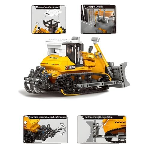 3D puzzle Bulldozer Pièces d'Exceptions Véhicules Lourds | Bulldozer