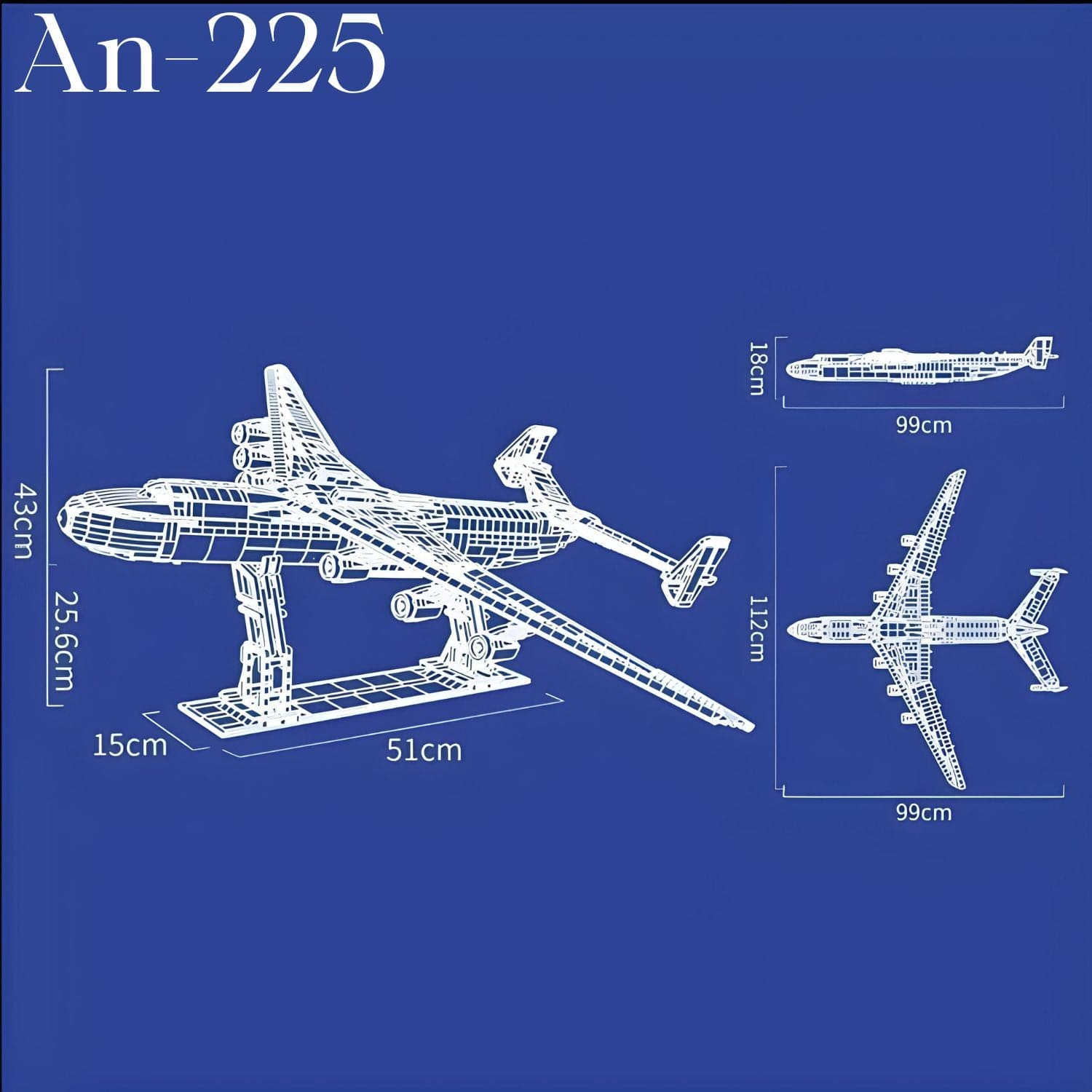 Antonov an-225 maquette Pièces d'Exceptions Avion | An-225