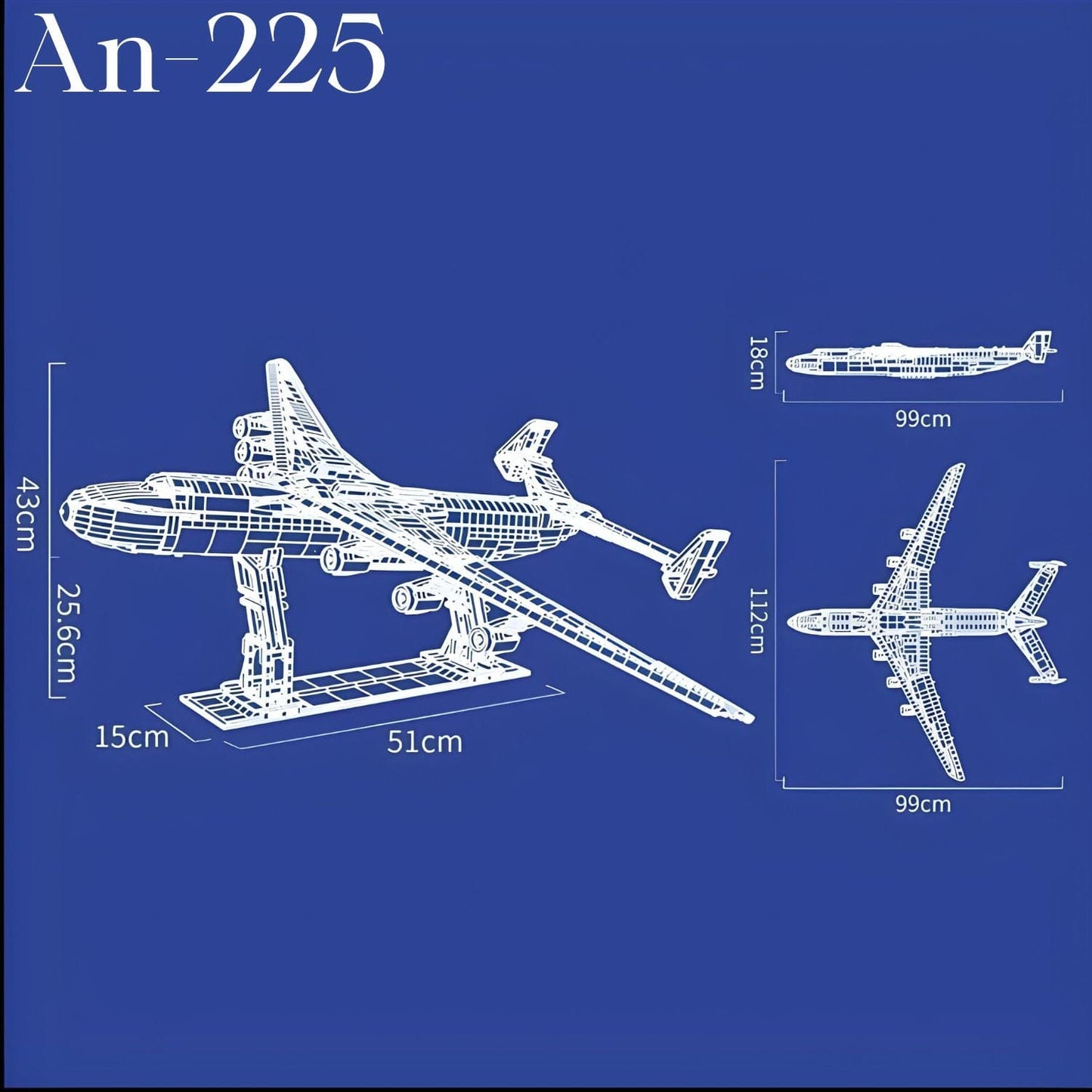 Antonov an-225 maquette Pièces d'Exceptions Avion | An-225