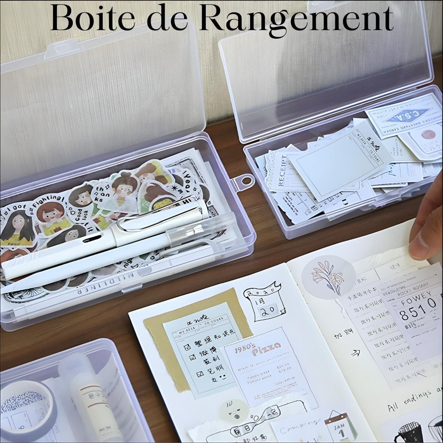 Boite de rangement plastique transparent Pièces d'Exceptions Accessoires | Boites de rangement