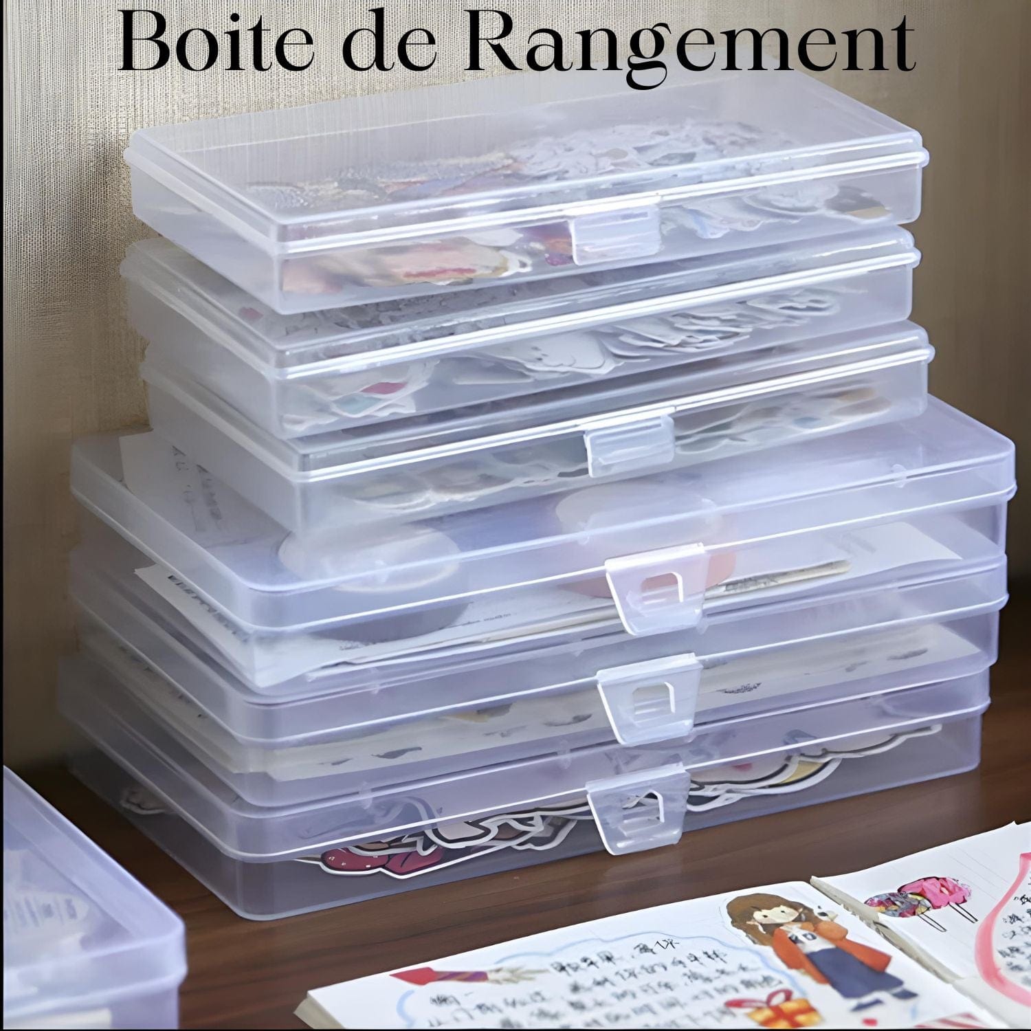 Boite de rangement plastique transparent Pièces d'Exceptions Accessoires | Boites de rangement