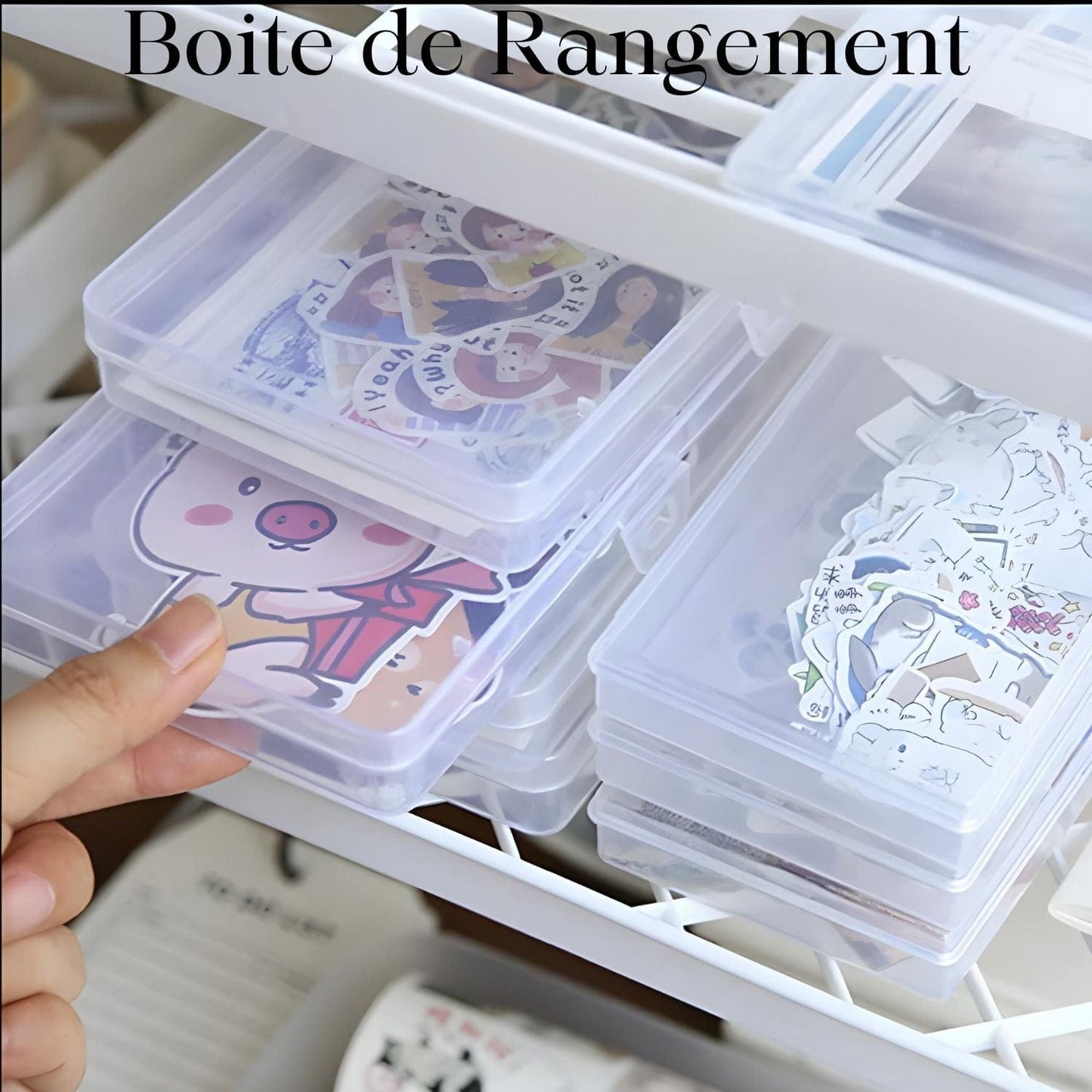 Boite de rangement plastique transparent Pièces d'Exceptions Accessoires | Boites de rangement