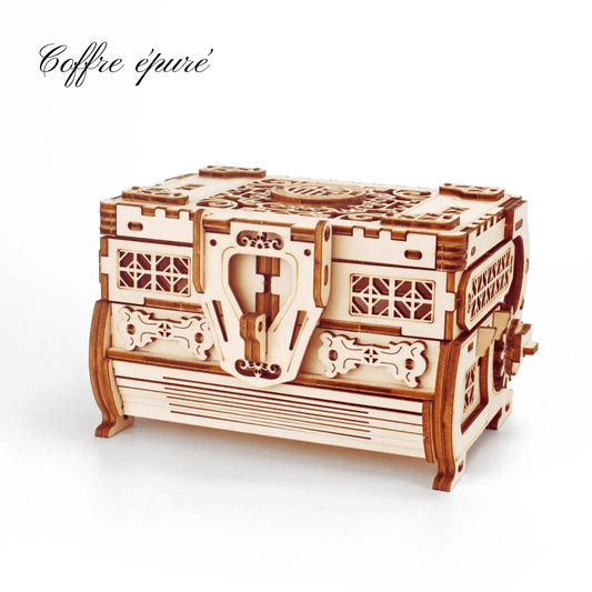 Boite de rangement Puzzle | Coffre Epuré Puzzle 3d Coffre aux Trésor | Coffre Epuré