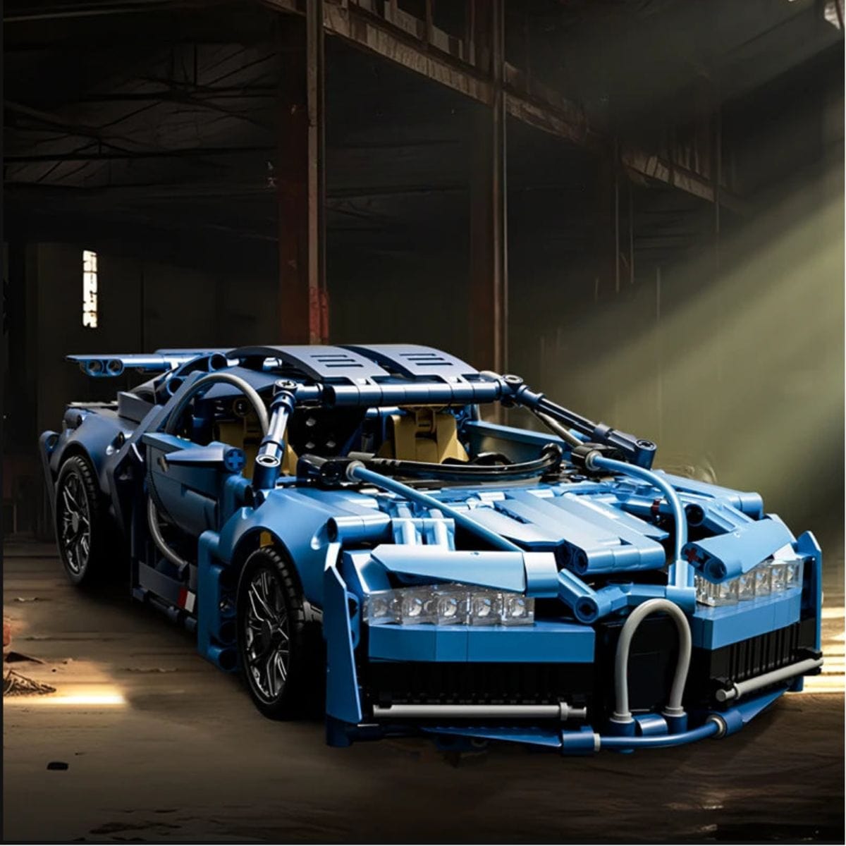 Bugatti Puzzle 3D Pièces d'Exceptions Voiture Electrique | Bugatti Chiron-E