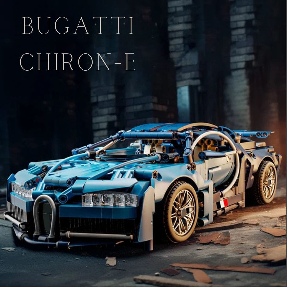 Bugatti Puzzle 3D Pièces d'Exceptions Voiture Electrique | Bugatti Chiron-E