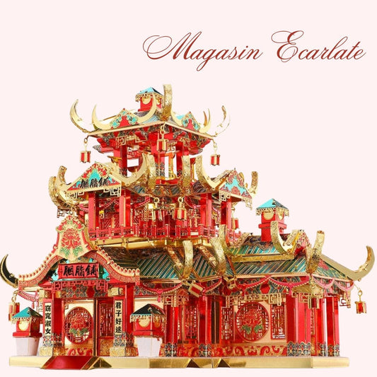 Casse tête puzzle métal | Magasin Ecarlate Puzzle 3d Culture Asiatique | Magasin Ecarlate