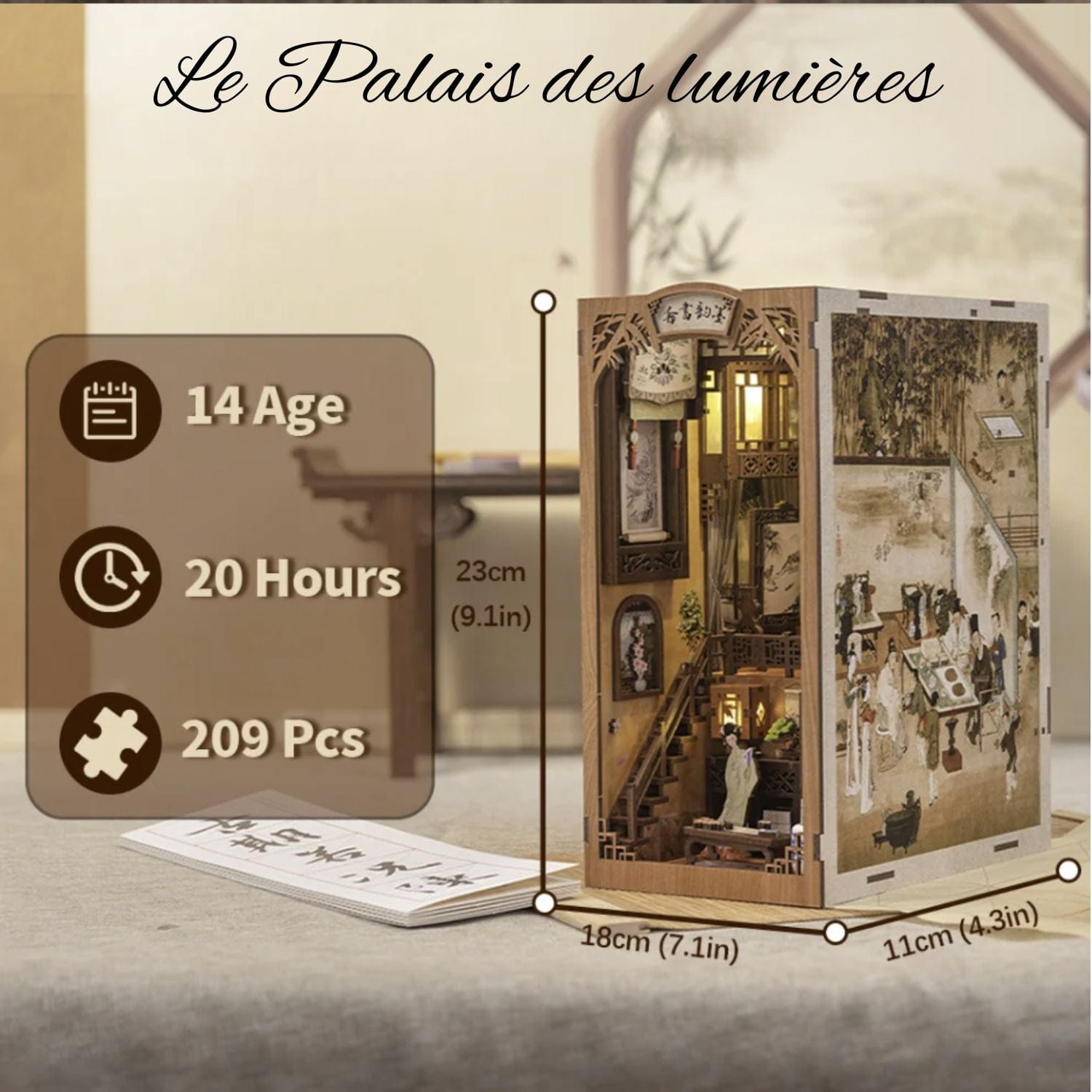 Diorama Japonais  Pièces d'Exceptions Book Nook | Le palais des Lumières