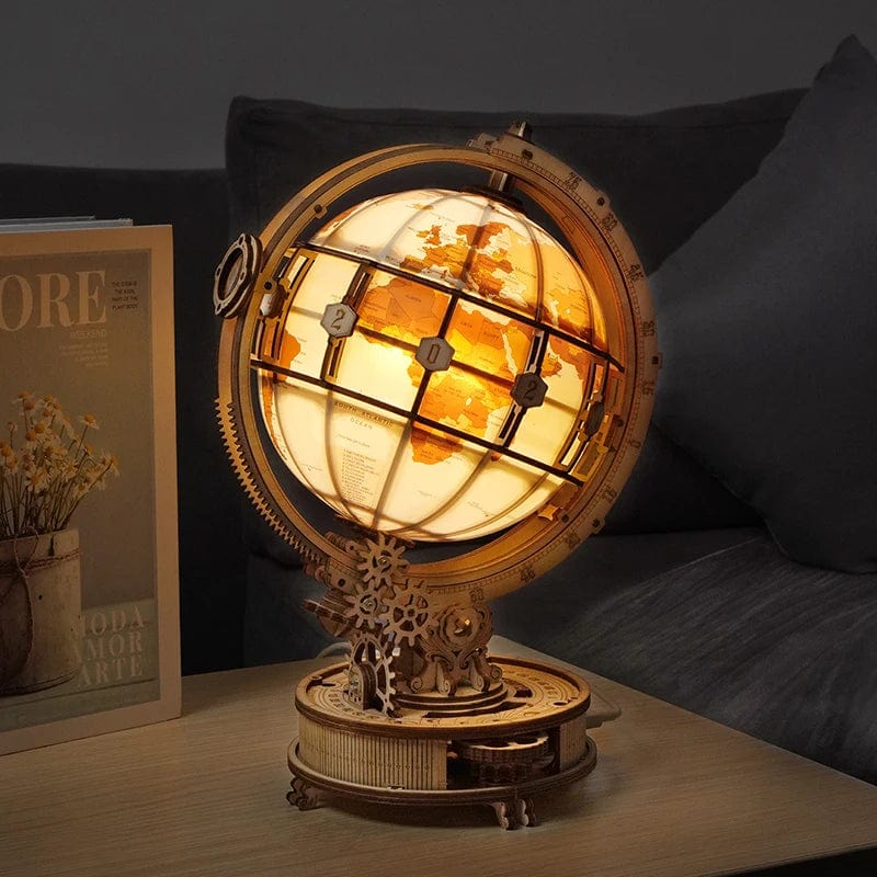 Globe Puzzle 3D  | Globe Lumineux Puzzle 3d Mécanique | Globe Lumineux