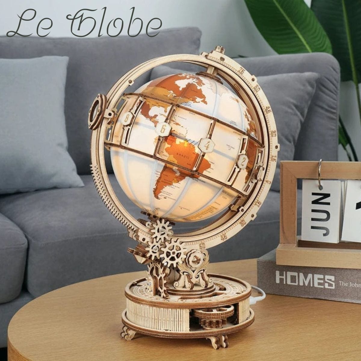 Globe Puzzle 3D  | Globe Lumineux Puzzle 3d Mécanique | Globe Lumineux