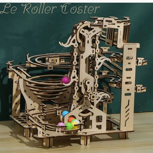 Jeu bille parcours Puzzle 3d Puzzle 3D Mécanique | Le Roller Coaster