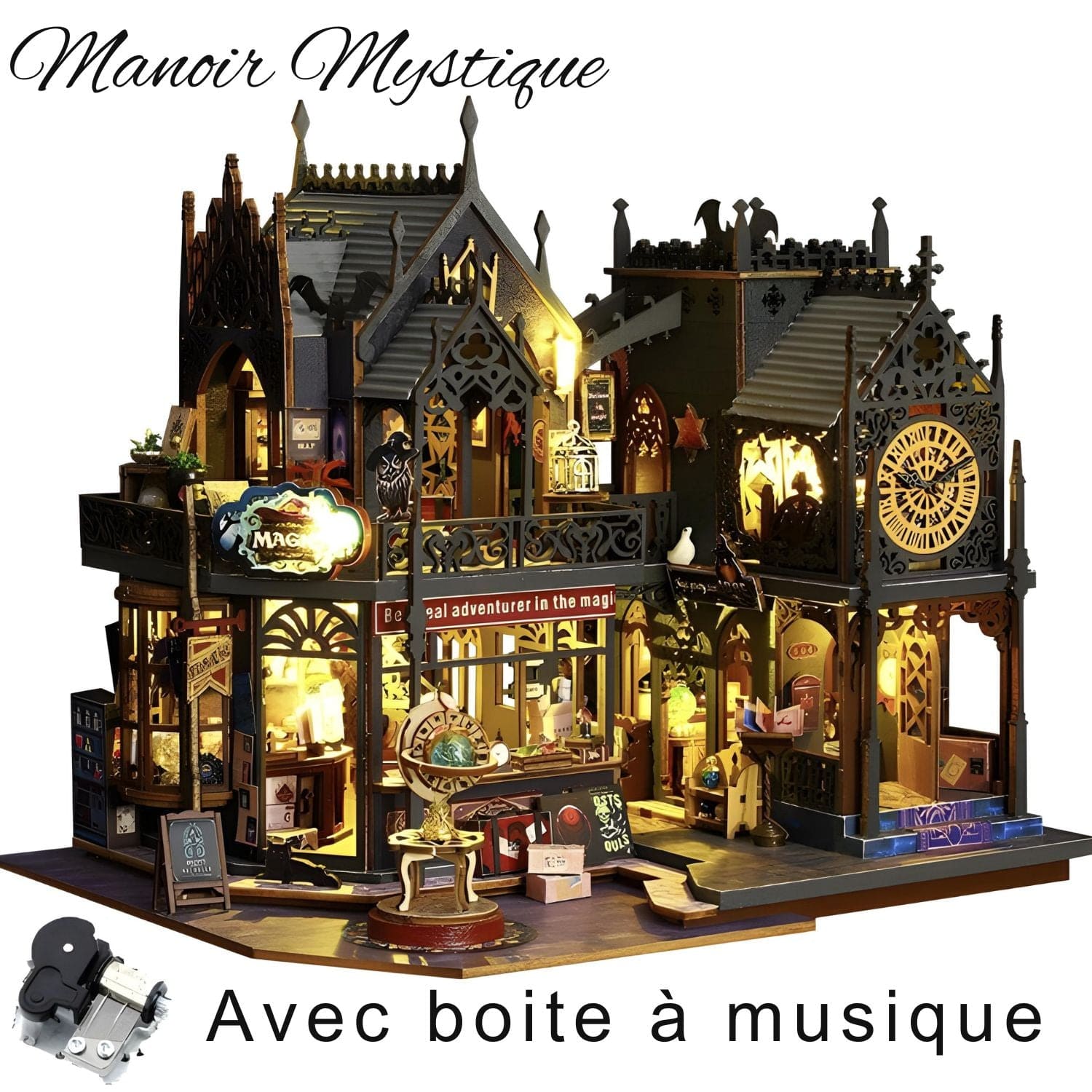 Kit de construction adulte Pièces d'Exceptions Monde miniature | Le Manoir Mystique