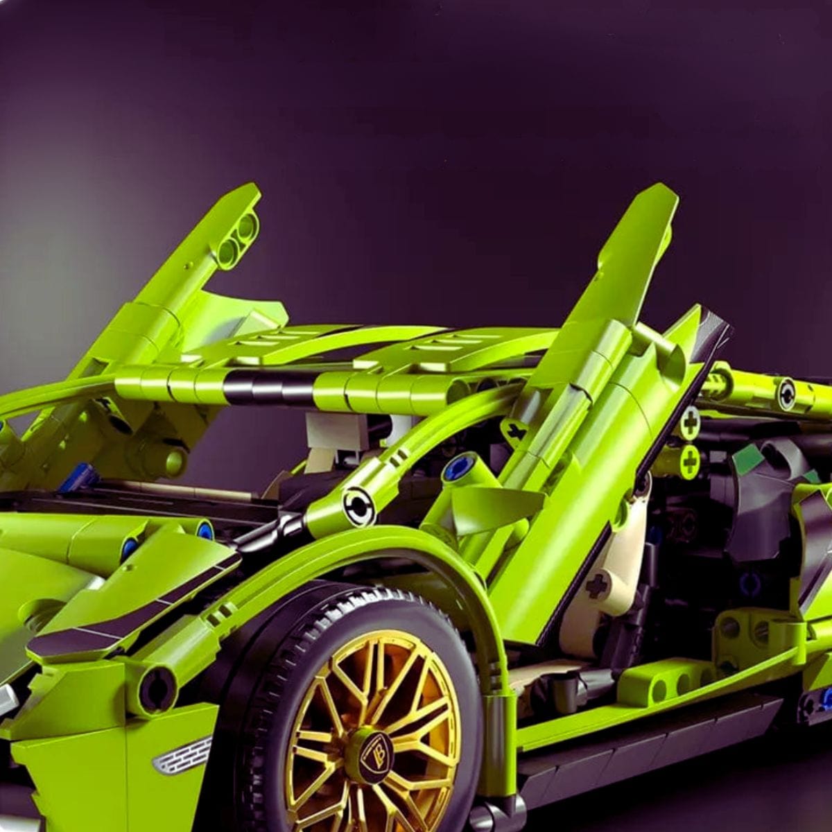 Lamborghini Huracan verte Puzzle 3d Voiture Electrique | Lamborghini Huracan-E