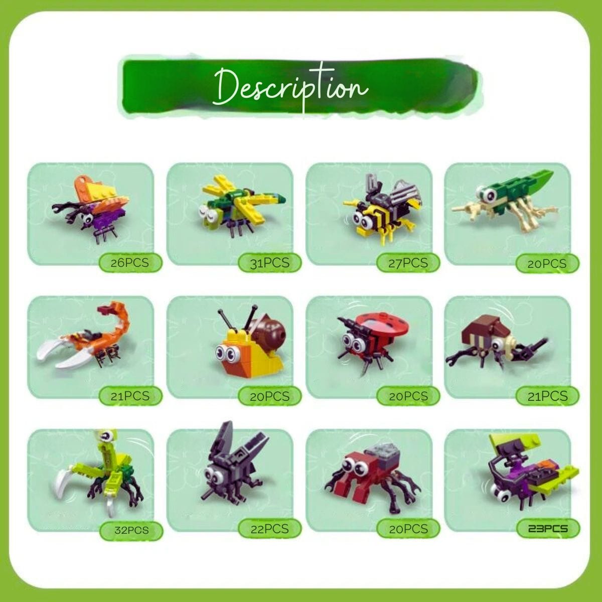 Lot de Puzzle Puzzle 3d Enfant | Pack Forêt des Insectes