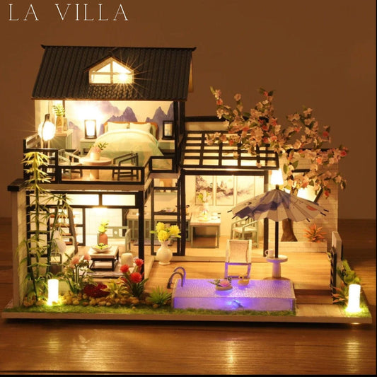 Maison miniature à faire soi-même Pièces d'Exceptions Maison miniature | La villa
