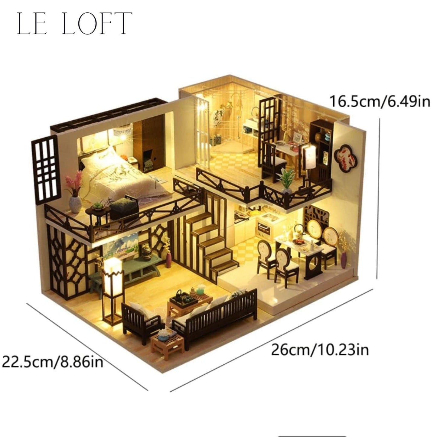 Maison miniature kit Pièces d'Exceptions Maison miniature | Le Loft