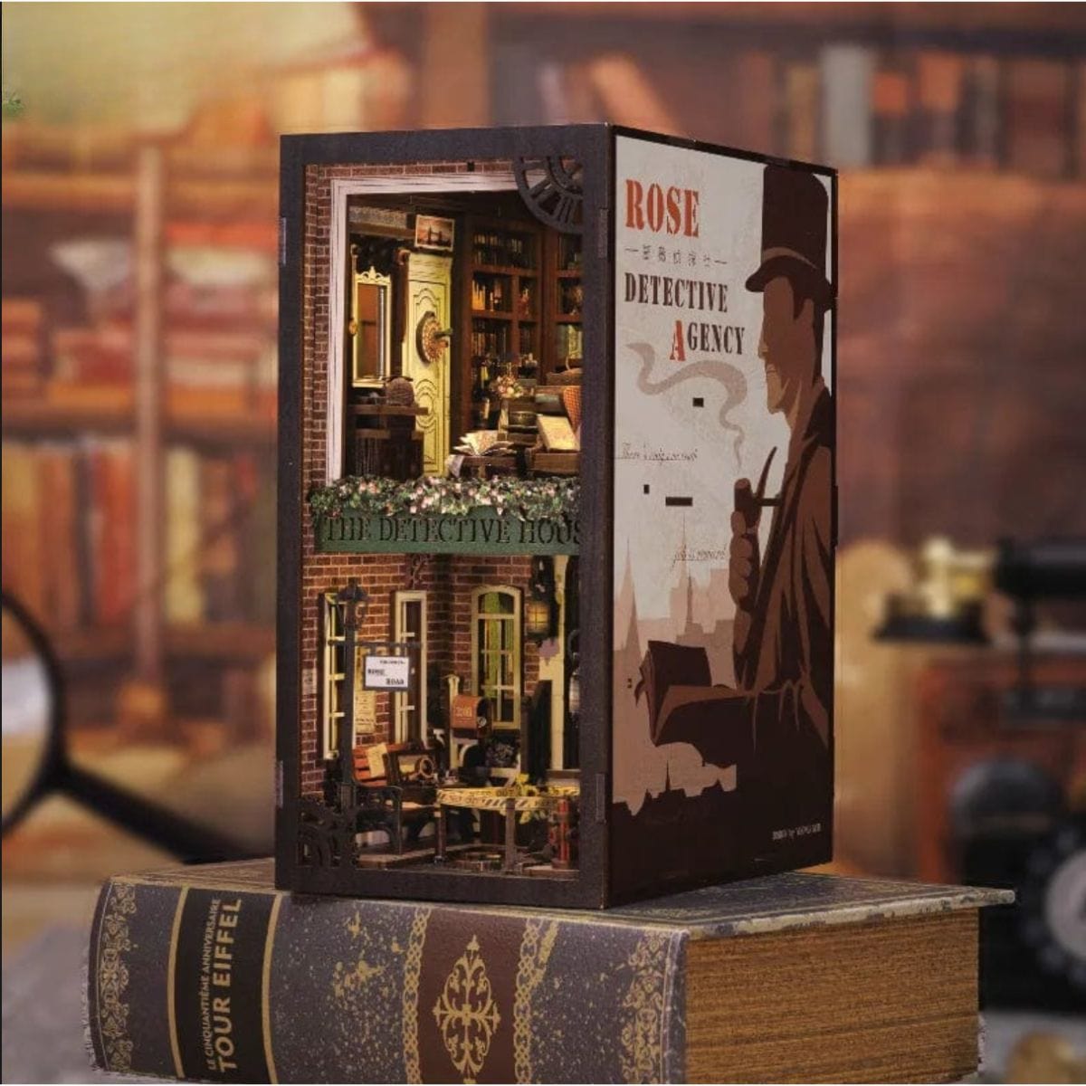 Maison Puzzle 3D | Maison du Détective Puzzle 3d Book Nook | Maison du Détective