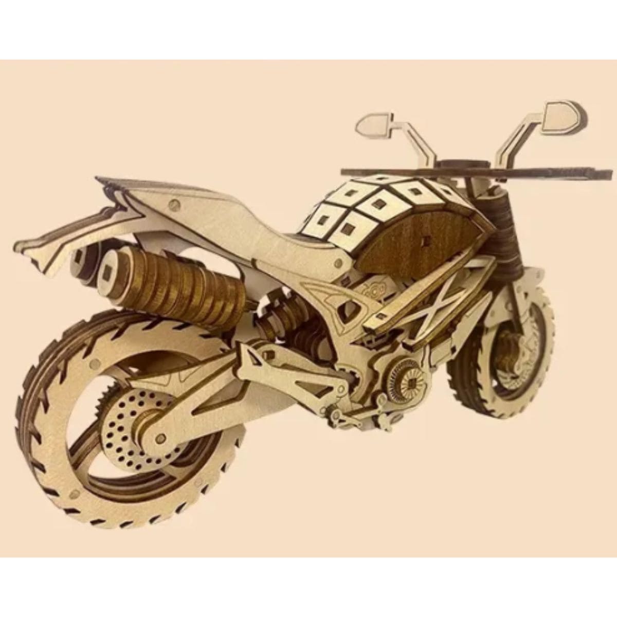 Maquette moto en bois Puzzle 3d Moto | Classic V2