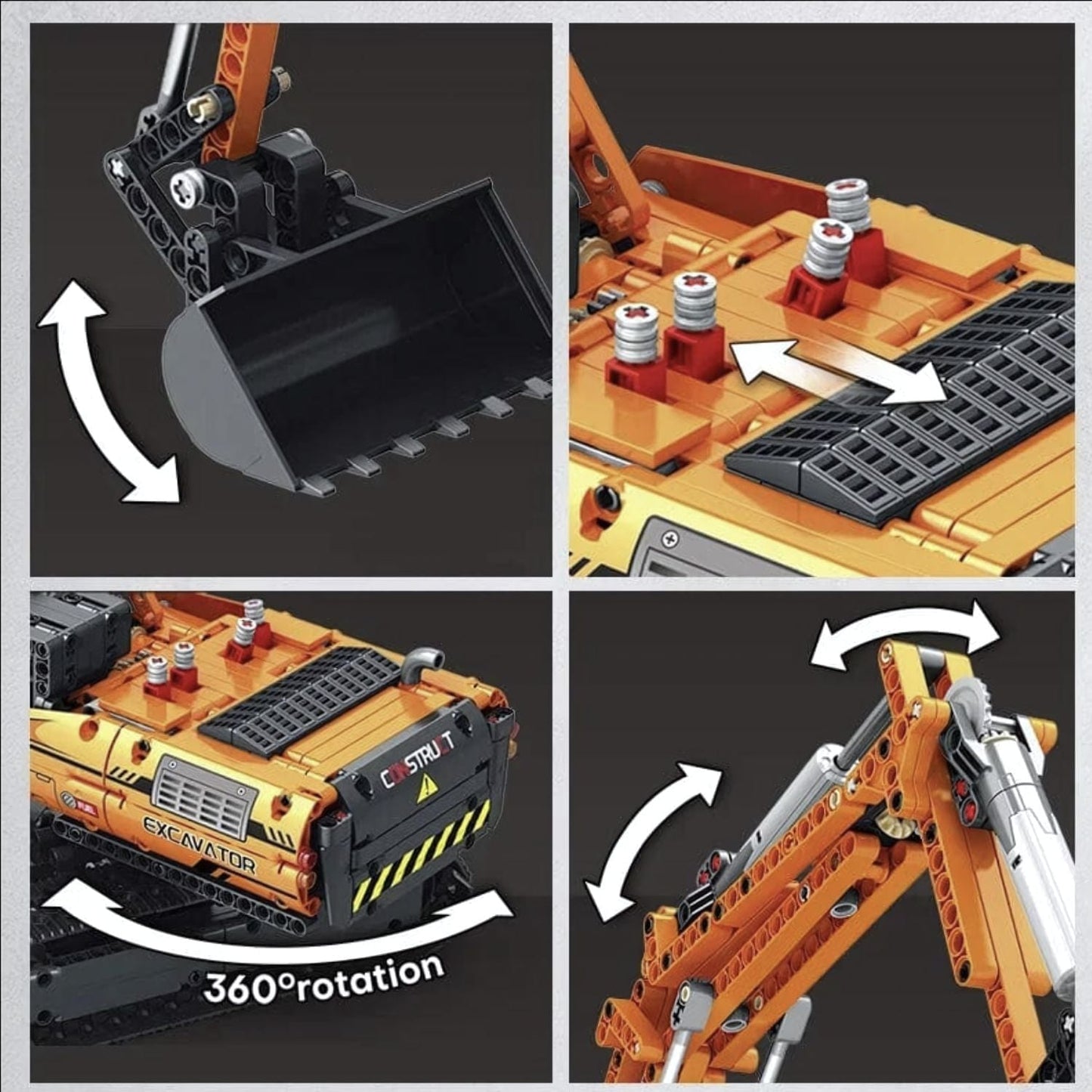 Maquette pelleteuse à monter Pièces d'Exceptions Véhicules Lourds | La Pelleteuse Electrique