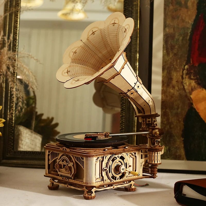 Mécanique | Gramophone Puzzle 3D Pièces d'Exceptions Mécanique | Gramophone