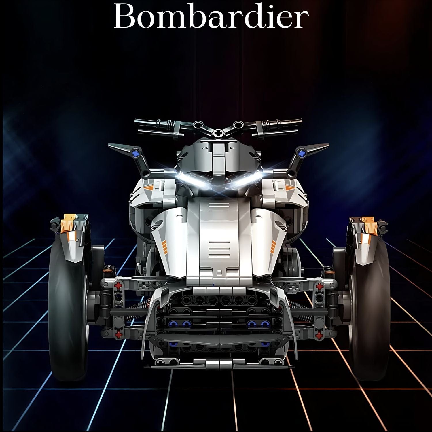 Pièces d'Exceptions IN STOCK Bombardierr Can Am Spyder Motorcycle RC  Racing Dual Creativity MOC 50021 Technolog Building Blocks Bricks Toys Fat Boy