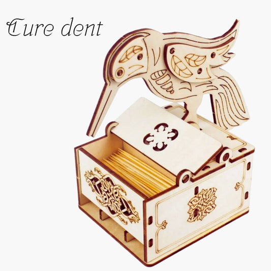 Porte cure dent Puzzle 3d Mécanique | Boite à cure dents