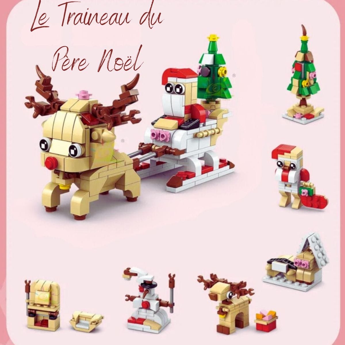 Puzzle 3d Noël | Traineau du Père Noël