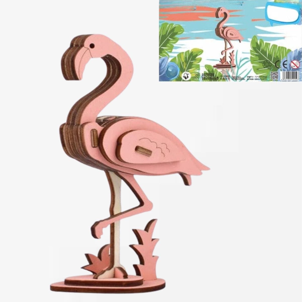 Puzzle 3d Animaux | Flamand Rose