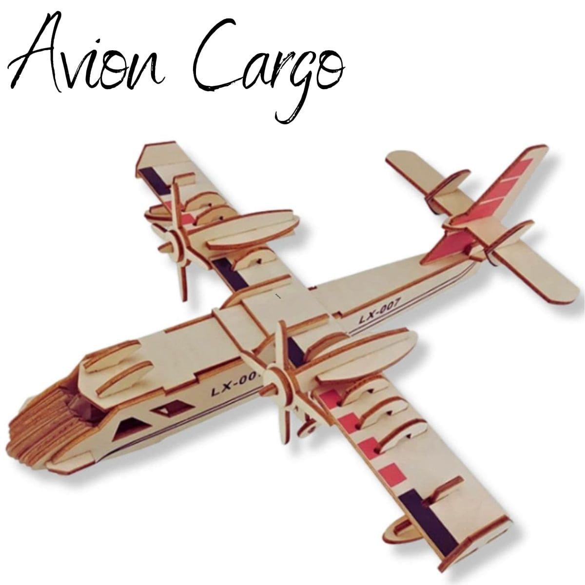 Puzzle 3D Bois Avion Puzzle 3d Avion | Avion Cargo