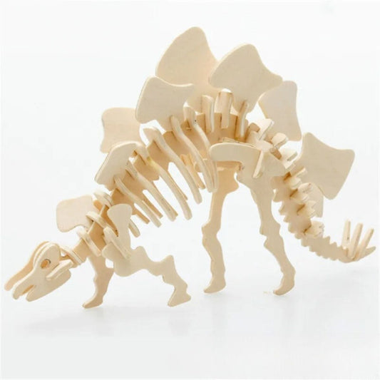 Puzzle 3D Bois Dinosaure Pièces d'Exceptions Dinosaure | Stégosaure