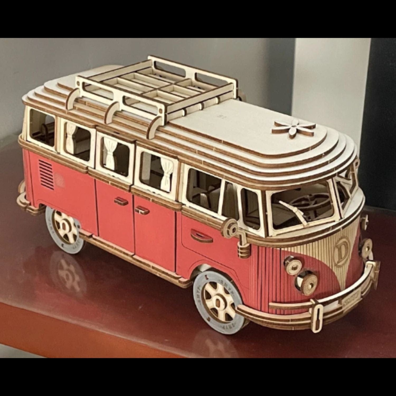 Puzzle 3D combi Volkswagen Puzzle 3d Voiture | Combi Volkswagen Rouge