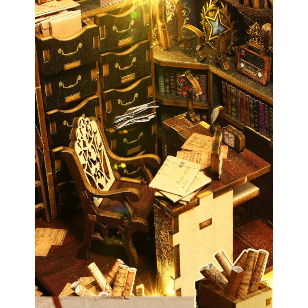 Puzzle 3D Detective puzzles | Bureau de Détective  Puzzle 3d Book Nook | Bureau de Détective