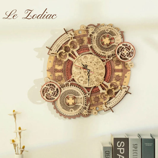 Puzzle 3D en Bois Horloge | Zodiac Puzzle 3d Horloge | Zodiac