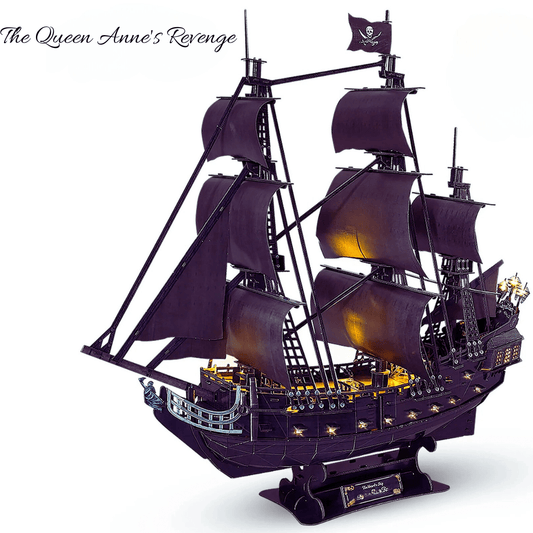 Puzzle 3D Queen Anne's Revenge Puzzle 3d Bateau | The Queen Anne's Revenge