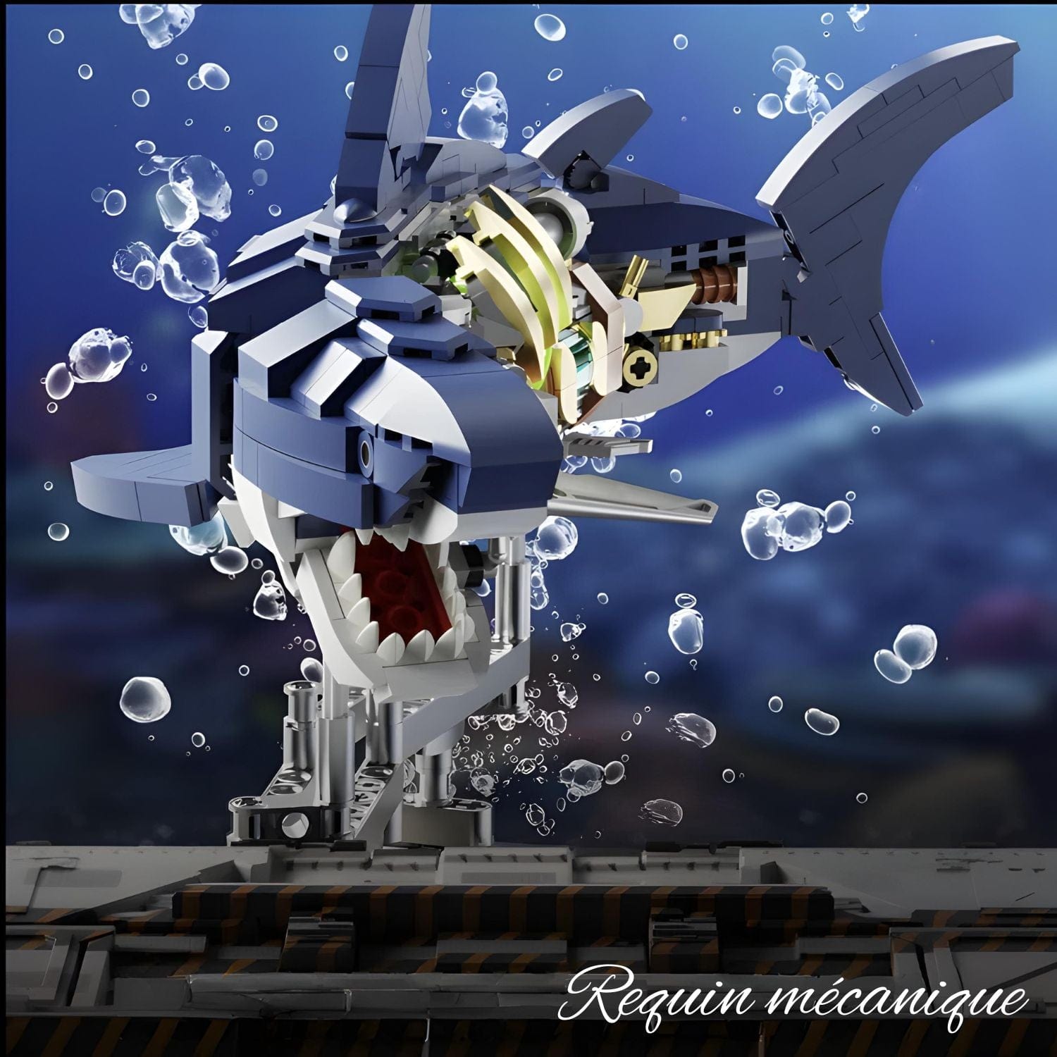 Puzzle 3d requin Pièces d'Exceptions Animaux | Requin mécanique