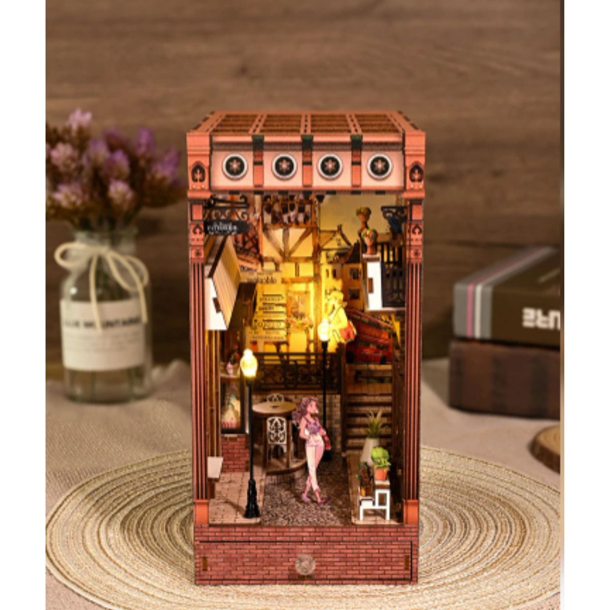 Puzzle 3D Rue Paris | Rue Parisienne Puzzle 3d Book Nook | Rue Parisienne