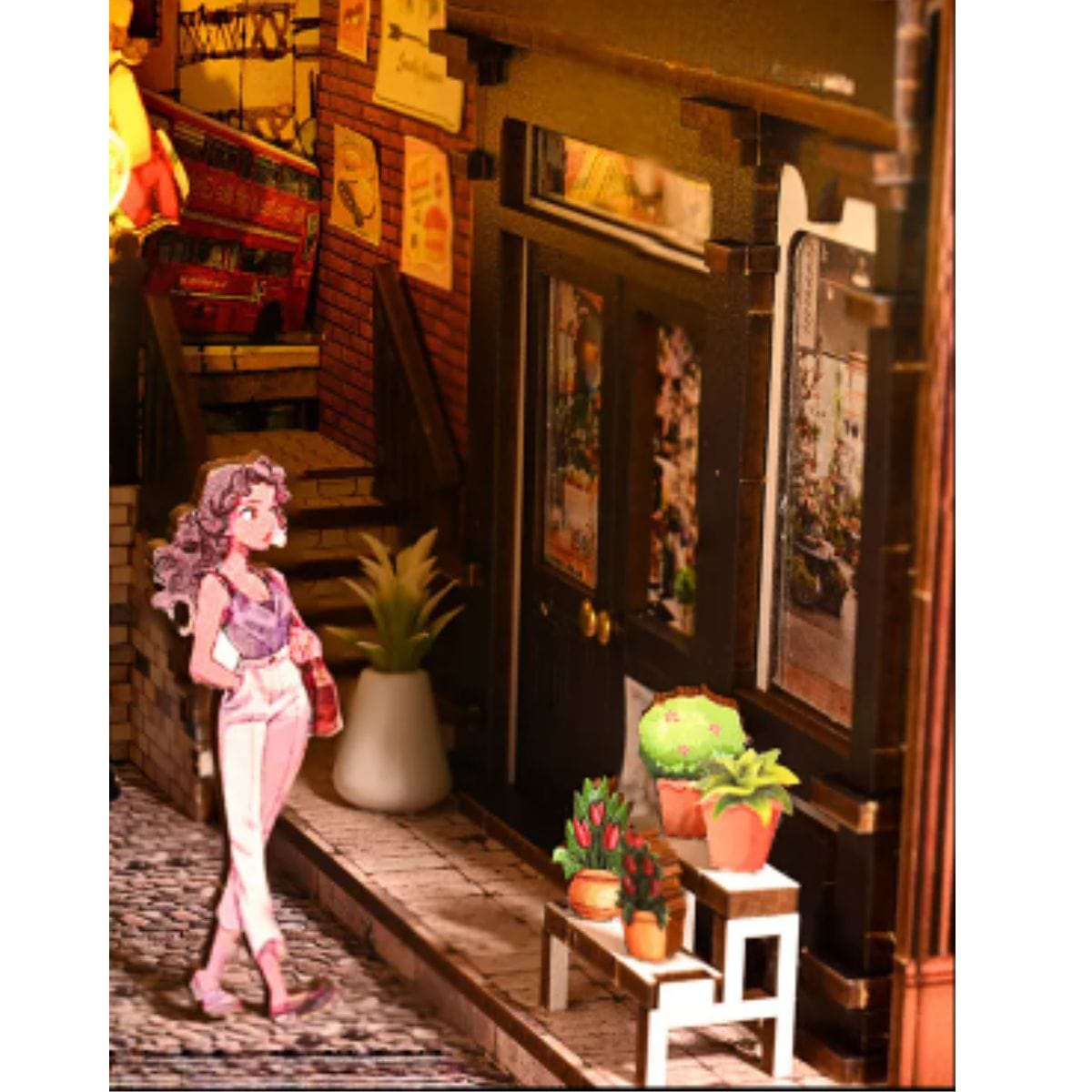 Puzzle 3D Rue Paris | Rue Parisienne Puzzle 3d Book Nook | Rue Parisienne