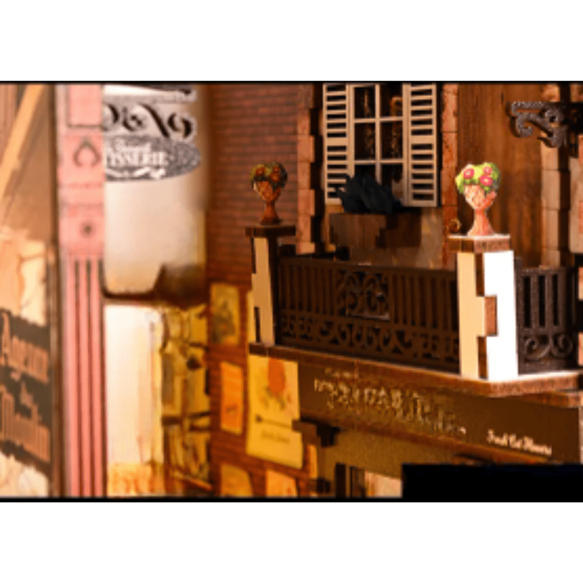 Puzzle 3D Rue Paris | Rue Parisienne Puzzle 3d Book Nook | Rue Parisienne