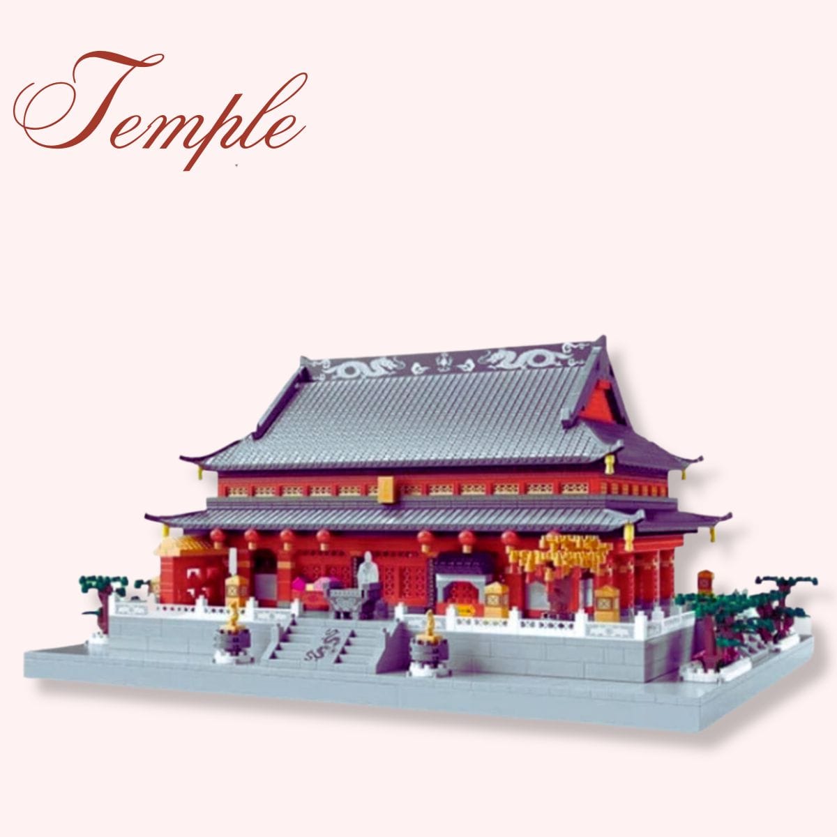 Puzzle 4000 Pièces | Le Temple IV Puzzle 3d Culture Asiatique | Le Temple IV