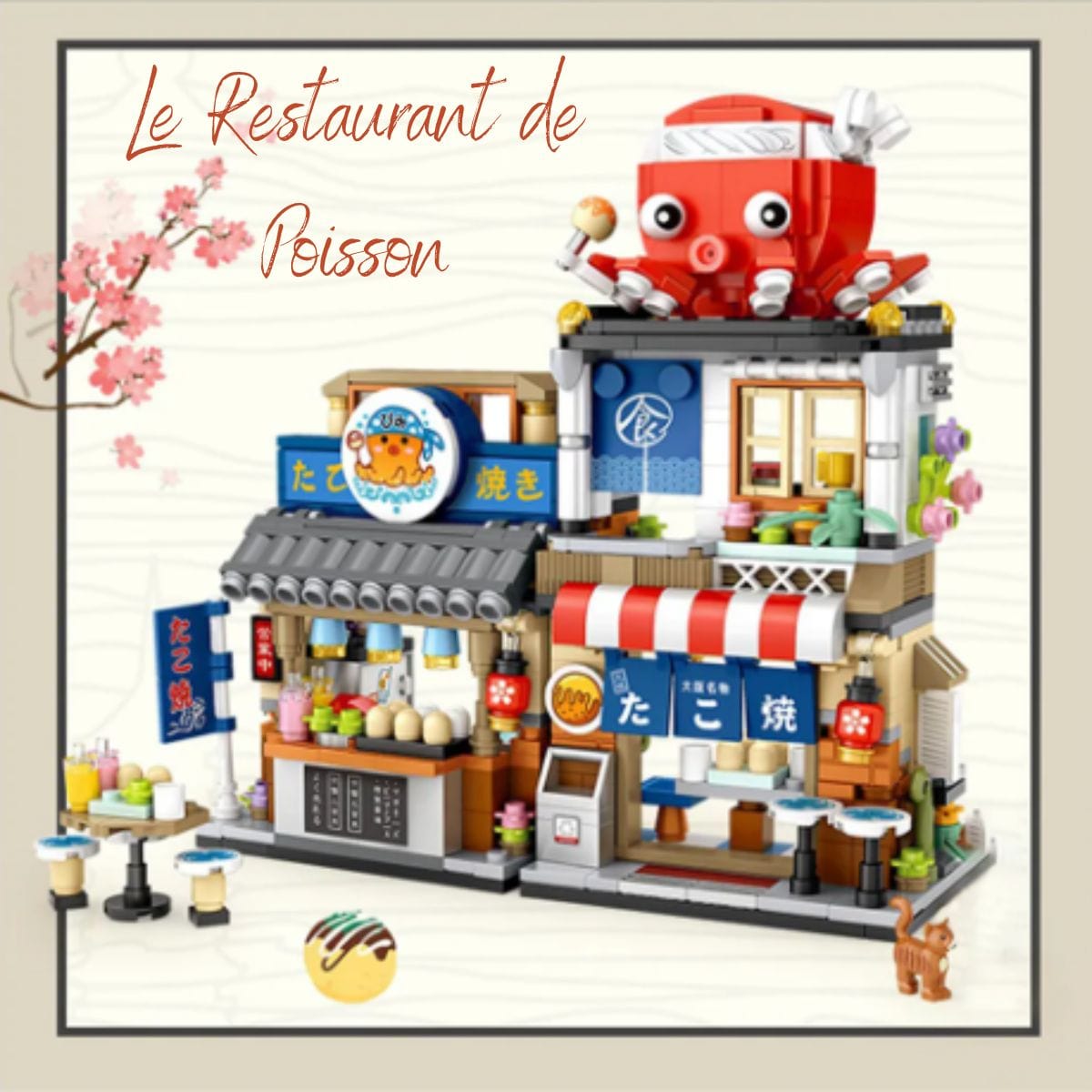 Puzzle 700 Pièces | Le Restaurant de Poisson Puzzle 3d Monde Miniature | Le Restaurant de Poisson