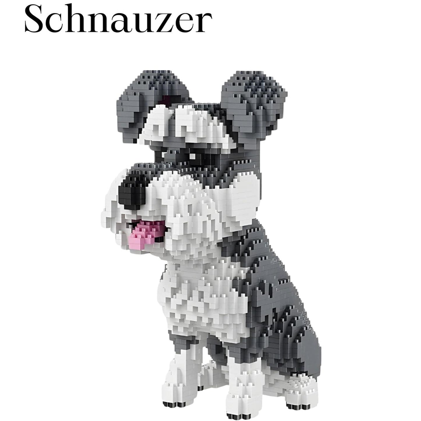 Puzzle chien 3D Pièces d'Exceptions Animaux | Le Schnauzer