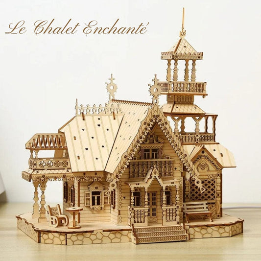Puzzle Maison | Le Chalet enchanté Puzzle 3d Monde Miniature | Le Chalet enchanté