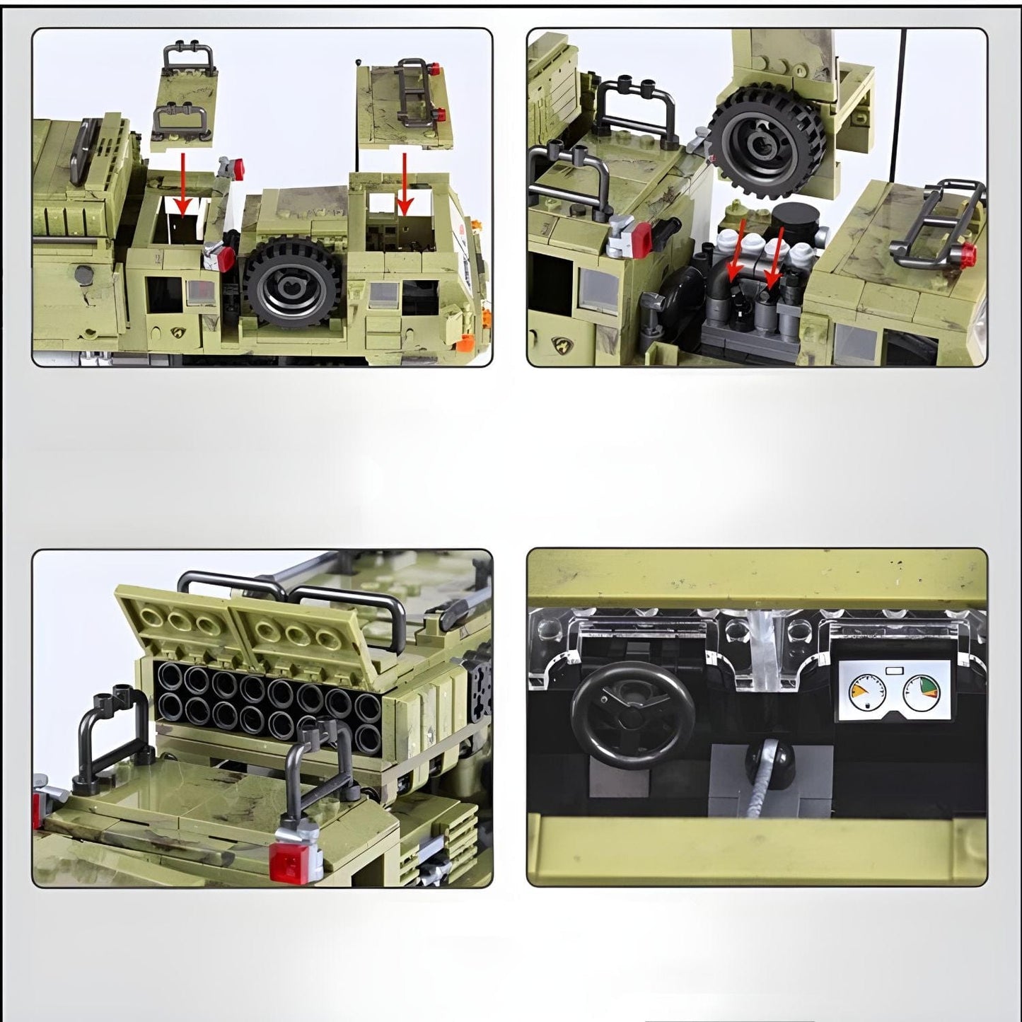 Puzzle militaire Pièces d'Exceptions Véhicules Lourds | Camion Militaire armé