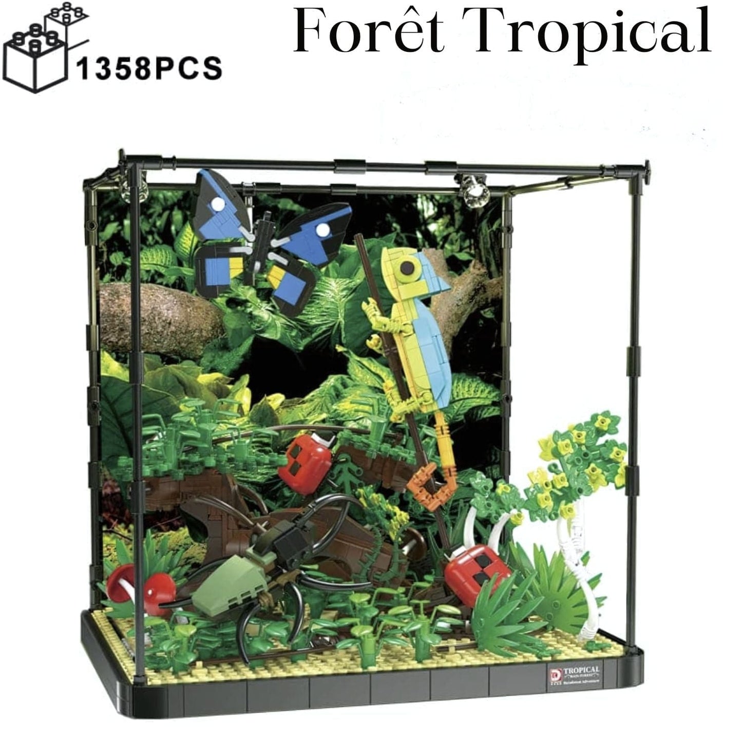 Puzzles 3D animaux de la forêt Pièces d'Exceptions Animaux | La Forêt Tropicale