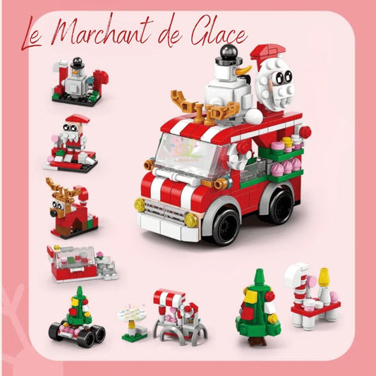 Puzzles 3D de Noël | Le Camion Puzzle 3d Noël | Le Marchant de Glace