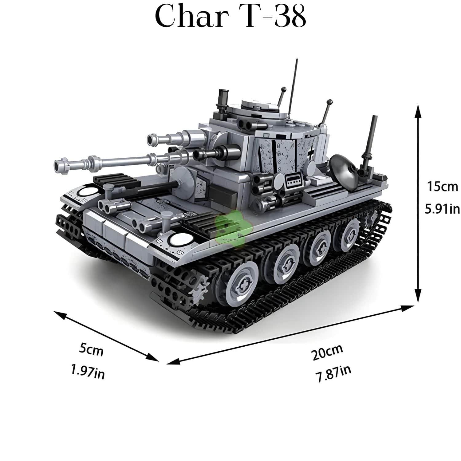 Tank à construire | Tank T-38 Pièces d'Exceptions Véhicules Lourds | Tank T-38
