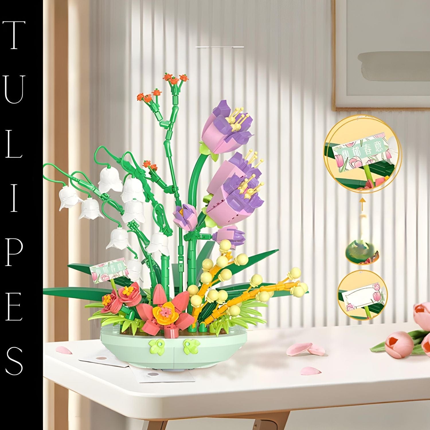 Tulipe 3D Pièces d'Exceptions Nature | Pot de Tulipes
